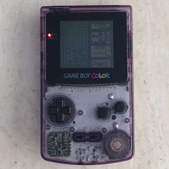 Nintendo Other - Gameboy Color System Clear Atomic Purple Console Handheld Nintendo Game Boy